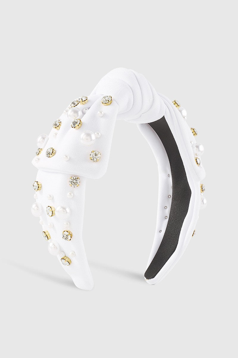 Center Bow Tie Tapered Headband