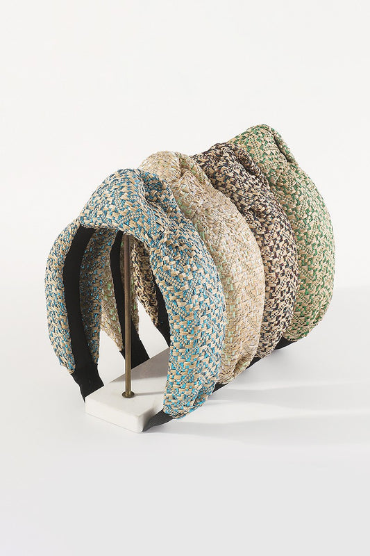 Raffia Topknot Headbands