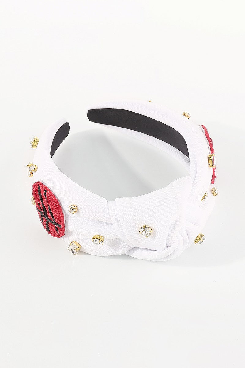 Beaded Game Day Rhinestone Headband