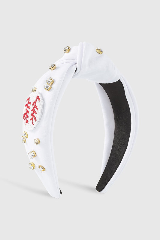 Beaded Game Day Rhinestone Headband