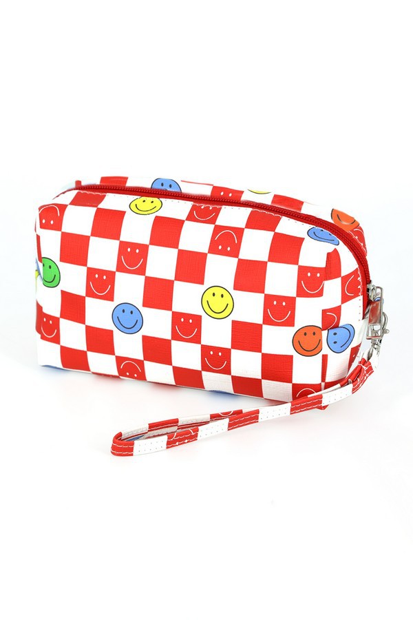 Smile Face Pouch Wristlet