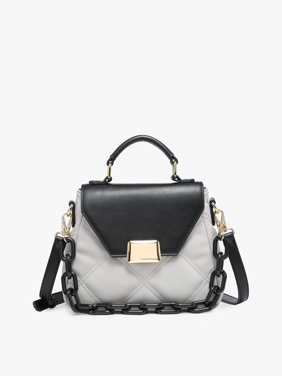 Ollie Quilted Crossbody W/ Chain Strap