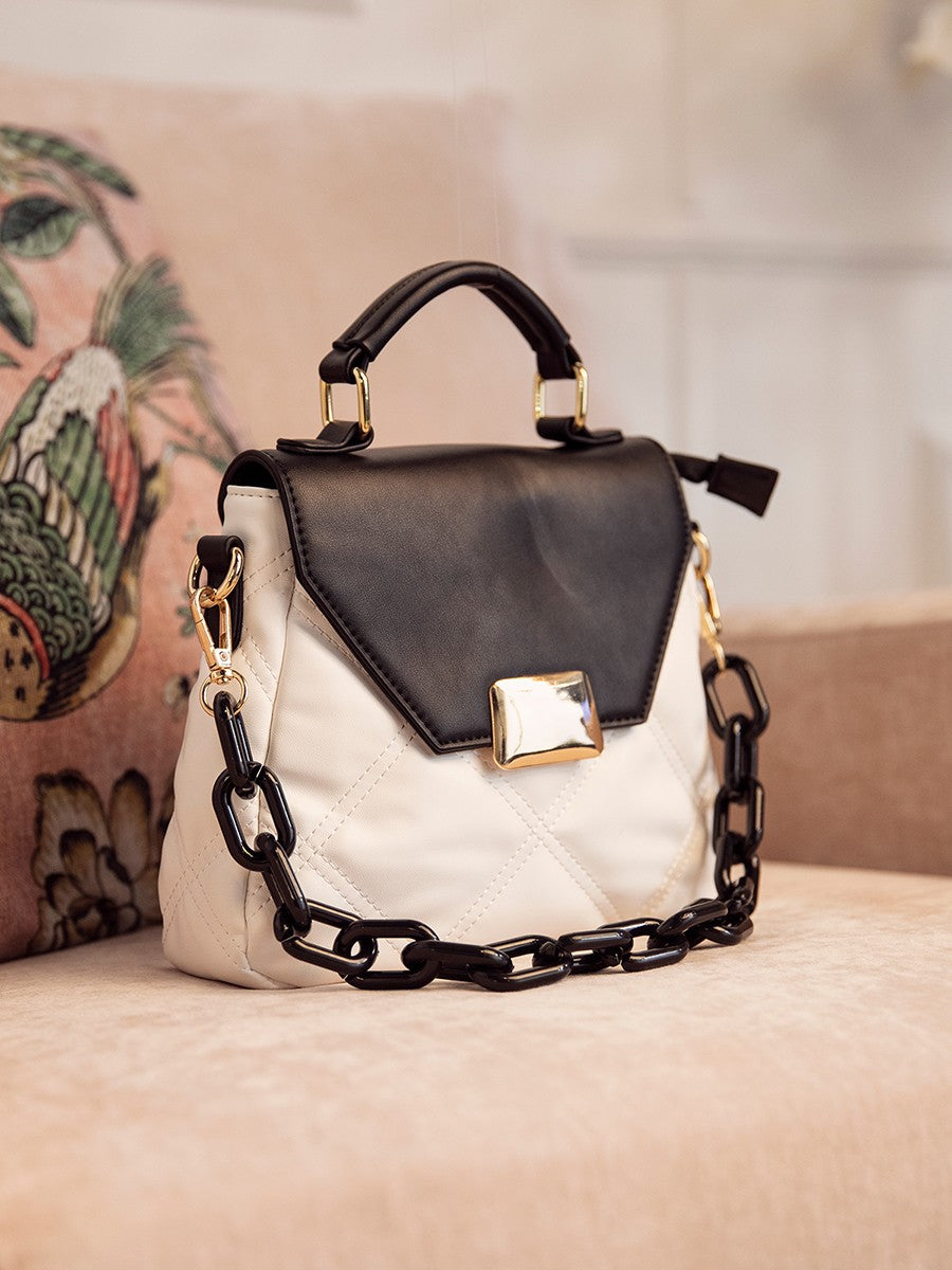 Ollie Quilted Crossbody W/ Chain Strap