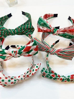 Christmas Theme Bow Headbands