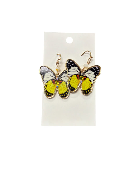 Yellow Butterfly Earring