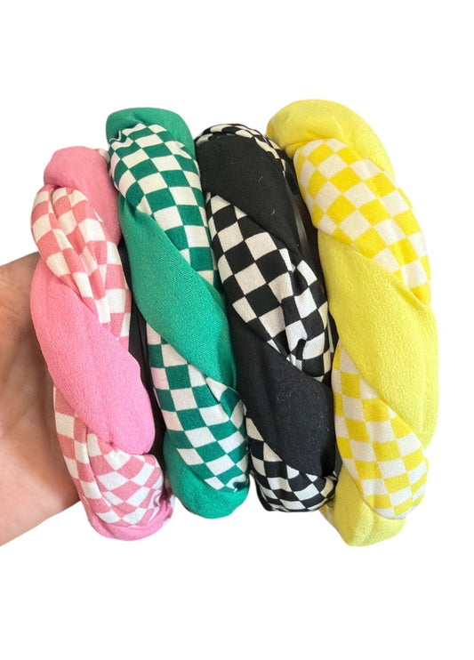 Padded Checkered Headband