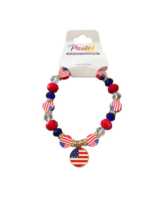 USA Circle Flag Bracelet