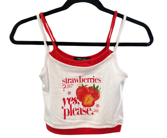 RNR By Cherie Strawberry Crop Tank