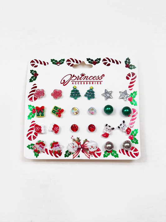 Cute Christmas Theme Post Earring Set