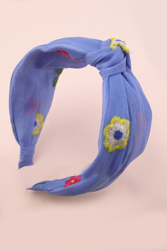 Floral Embroidery Headband