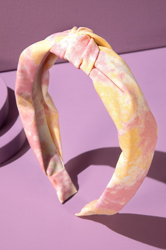 Knotted Tie Dye Print Headband
