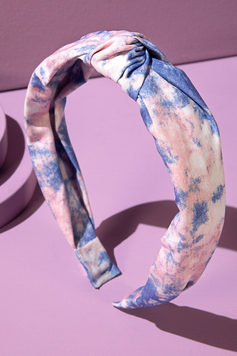Knotted Tie Dye Print Headband