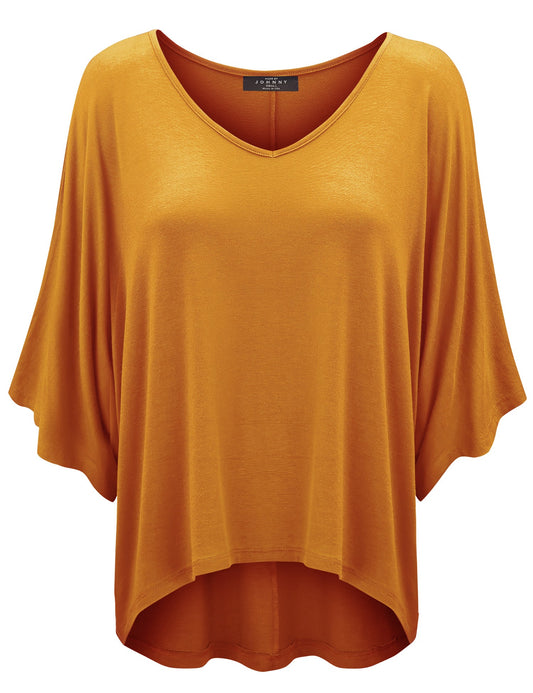 Mustard Batwing Dolman Top