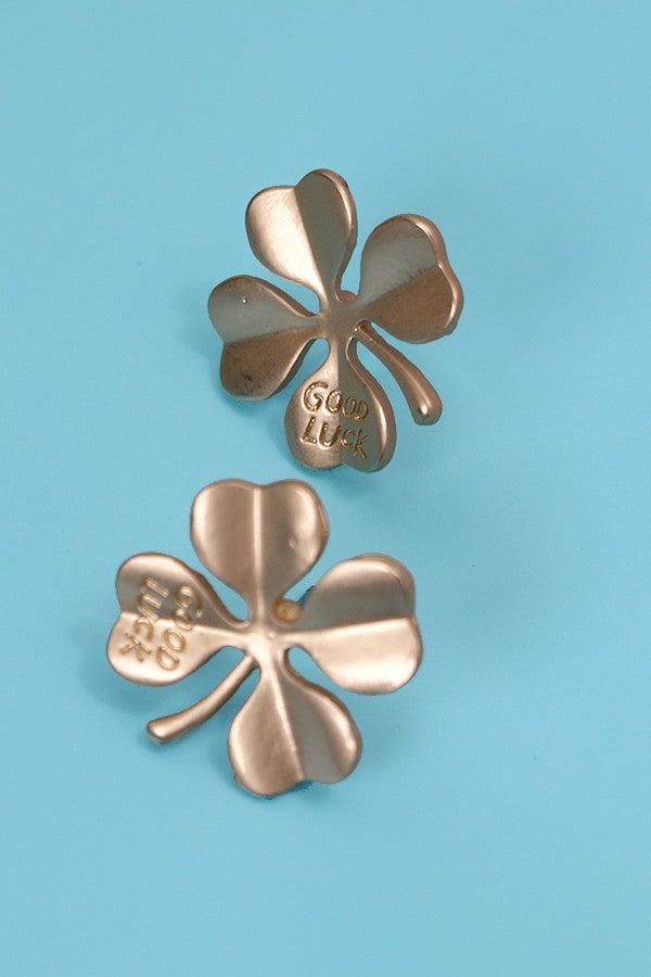 Good Luck St Patrick's Stud Earrings
