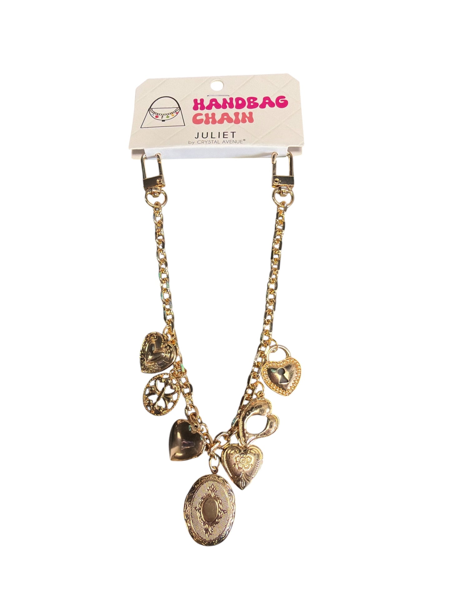 Gold Locket Bag Charm