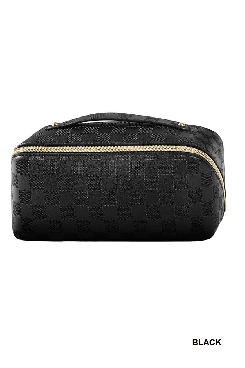 Vegan Leather Makeup Bag