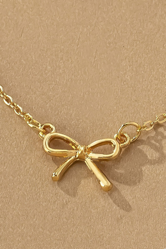 Bow Pendant Necklace