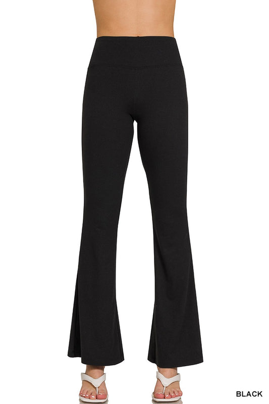 Buttery Soft Flare Leg High Waist Pants