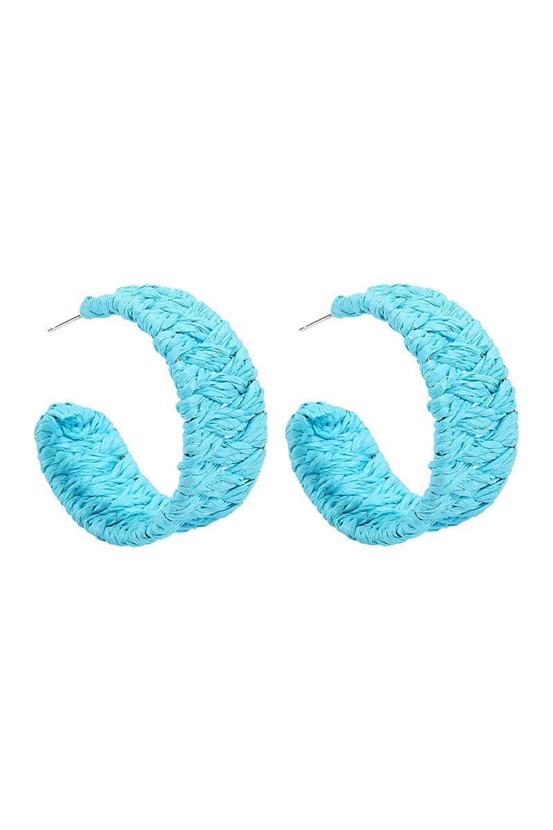 Boho Braided Hoop Earrings