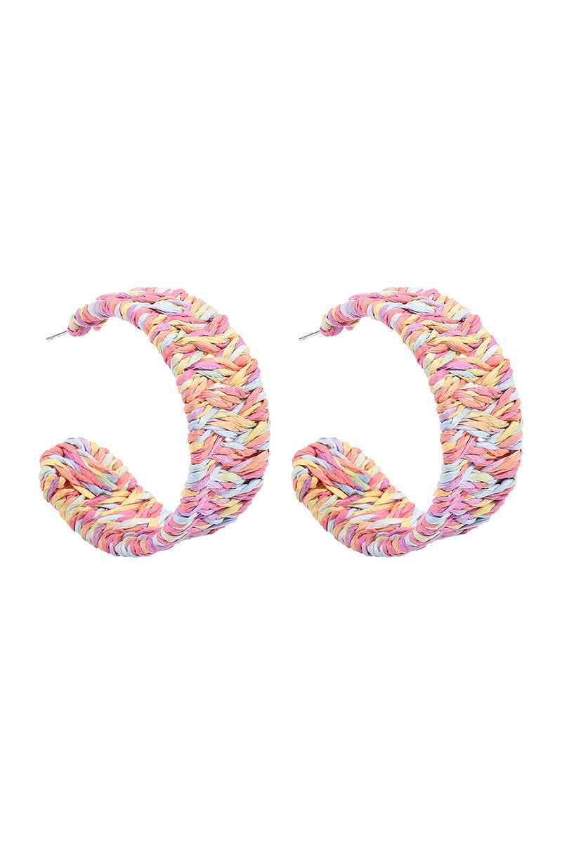 Boho Braided Hoop Earrings
