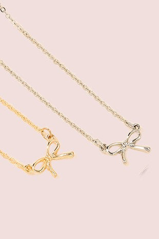 Bow Necklace