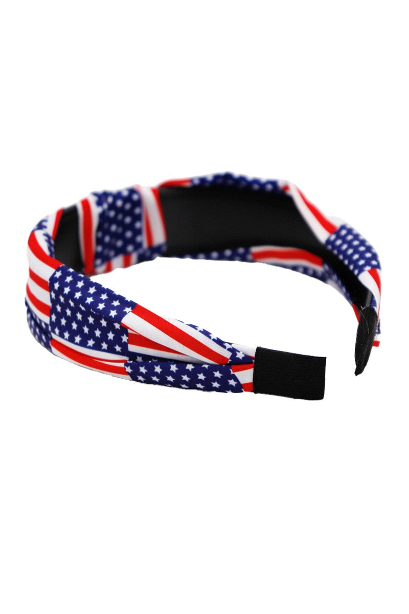 American Flag Twist Headband