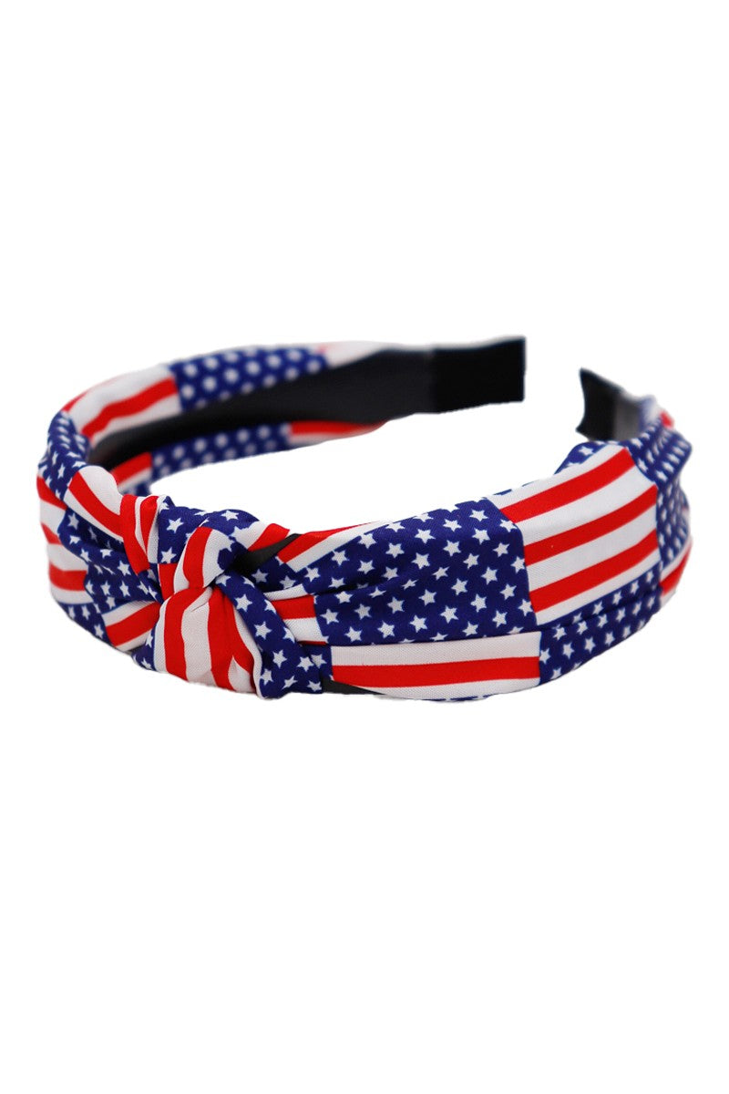 American Flag Twist Headband