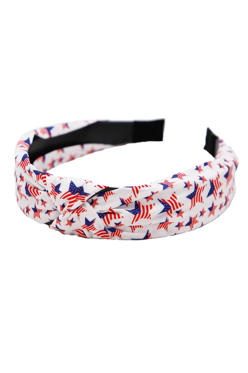 American Flag Twist Headband