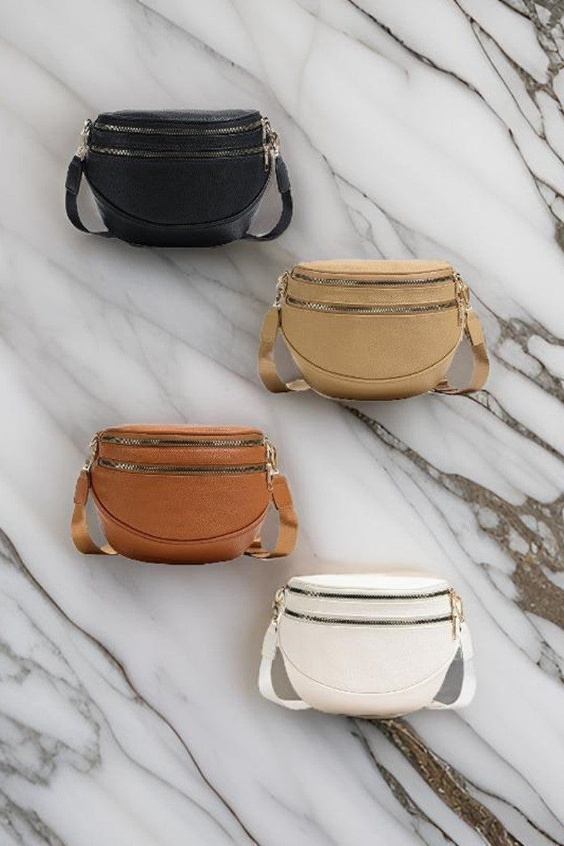 Vegan Leather Multi Pocket Crossbody