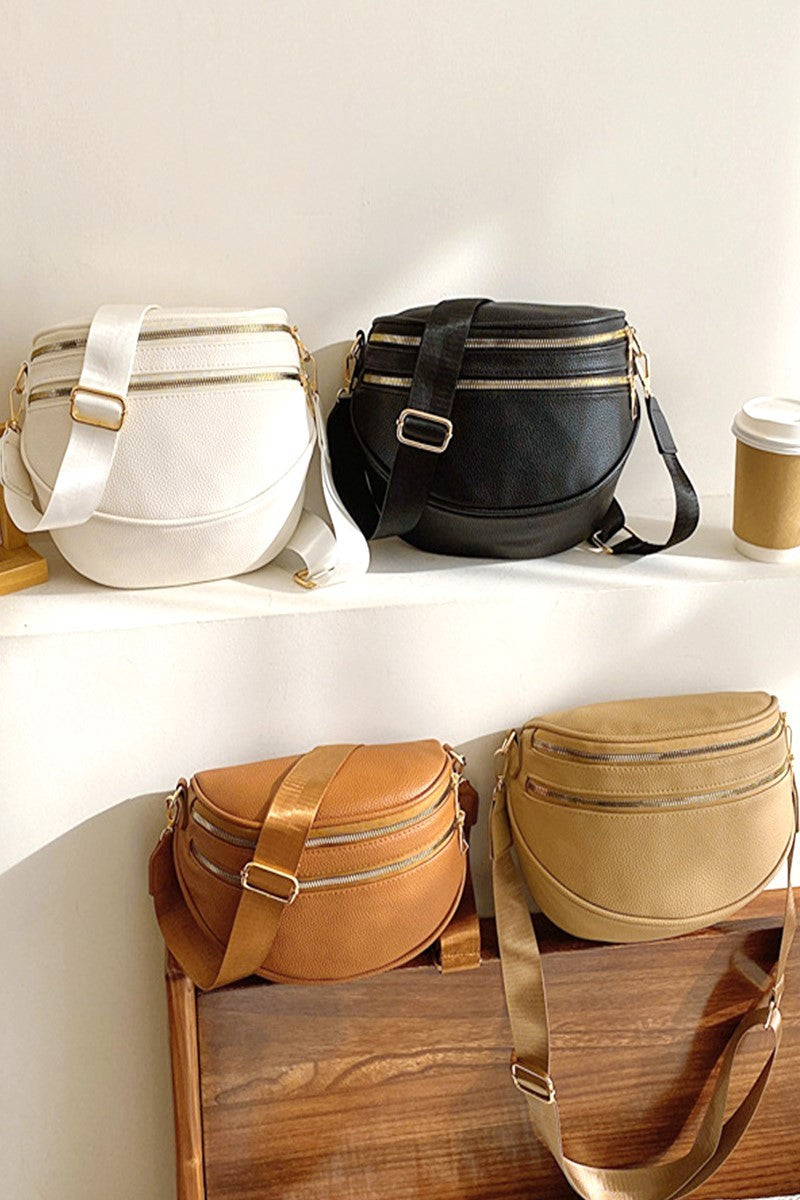 Vegan Leather Multi Pocket Crossbody