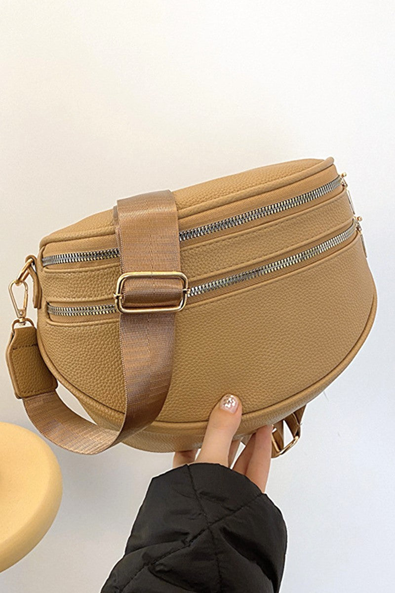 Vegan Leather Multi Pocket Crossbody