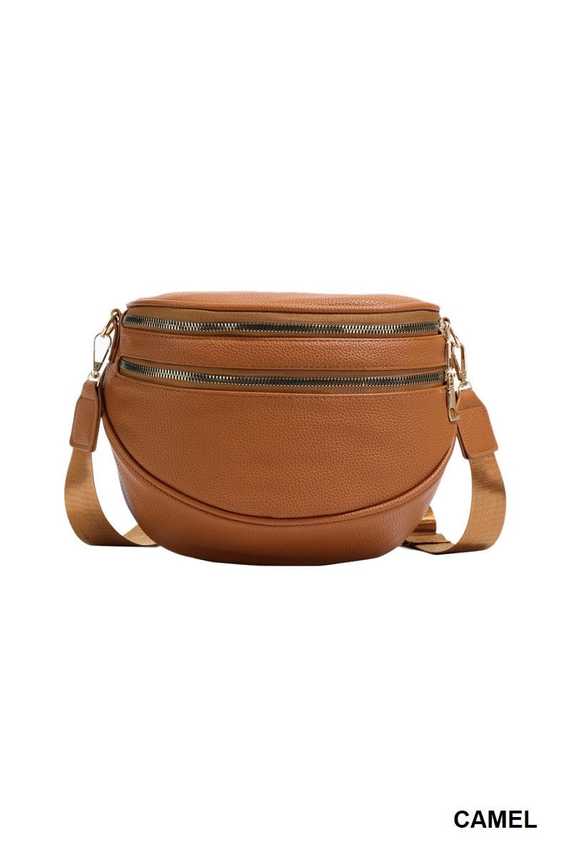 Vegan Leather Multi Pocket Crossbody
