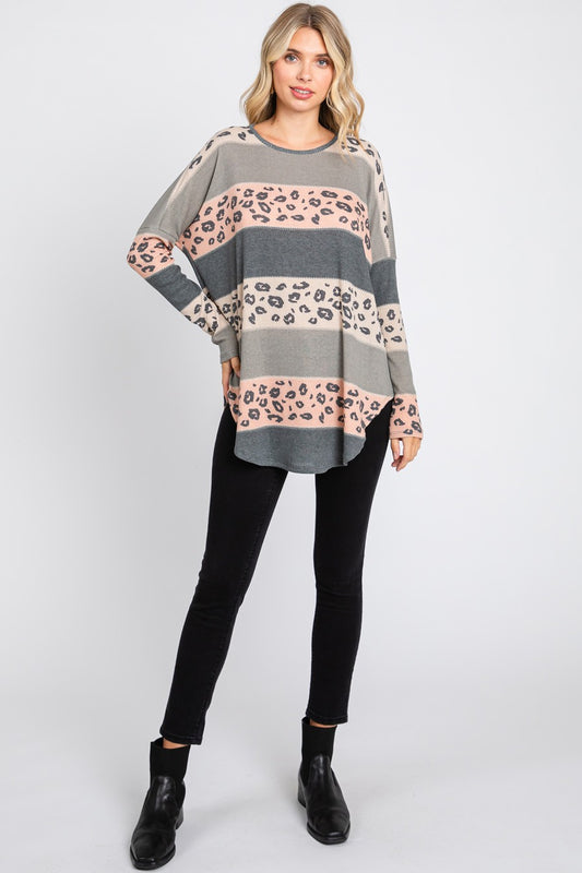 Multi Color Leopard Tunic