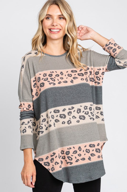 Multi Color Leopard Tunic