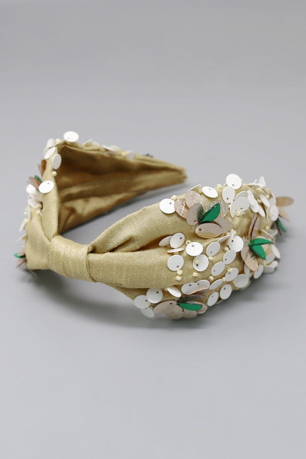 Sequin Bead Embellished Headband