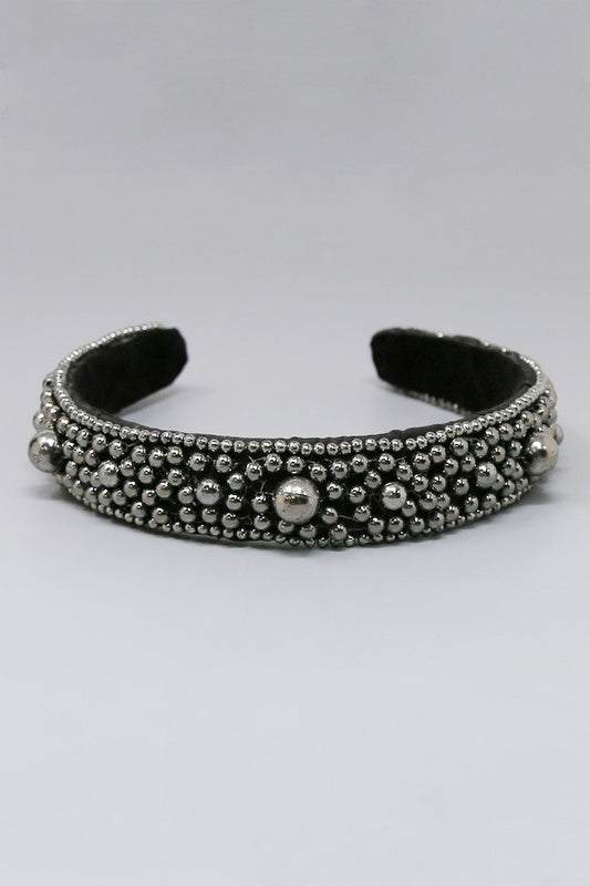 Metal Bead Embellished Headband