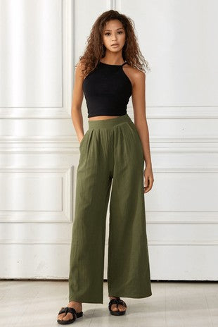 High Waisted Wide Leg Pants