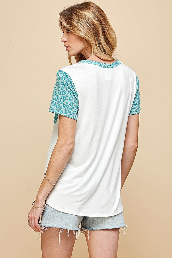 Animal Round Neck Top