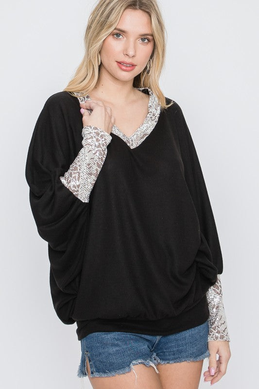 Batwing Long Sleeve Top