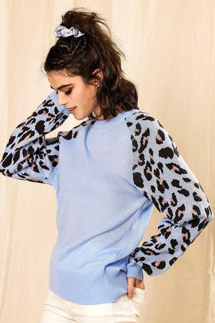 Leopard Lightweight Knit Sweater