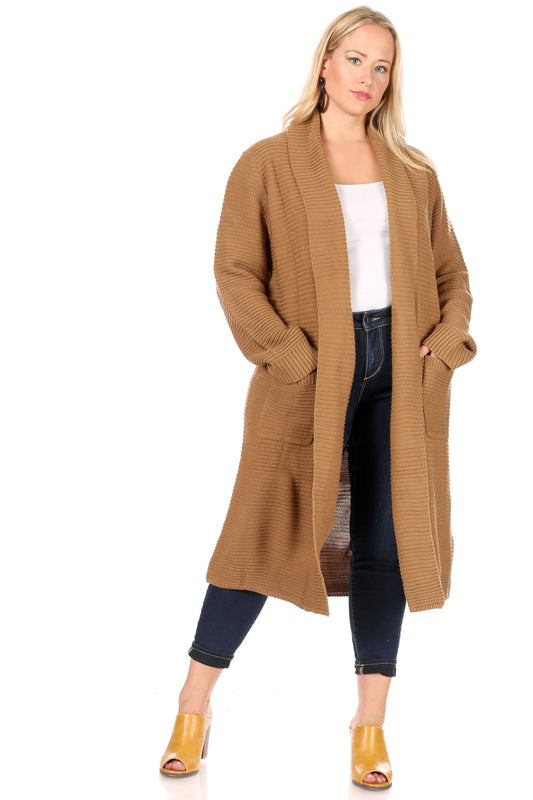 Heavy Rib Sweater - Camel