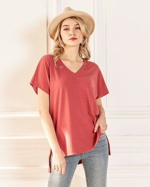Ribbed Dolman Sleeve Top