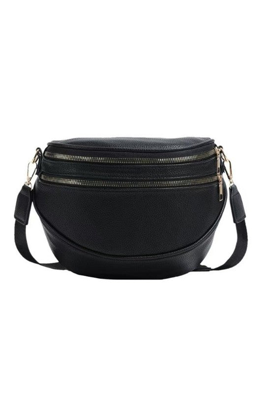 Sabrina Leather Crescent Sling