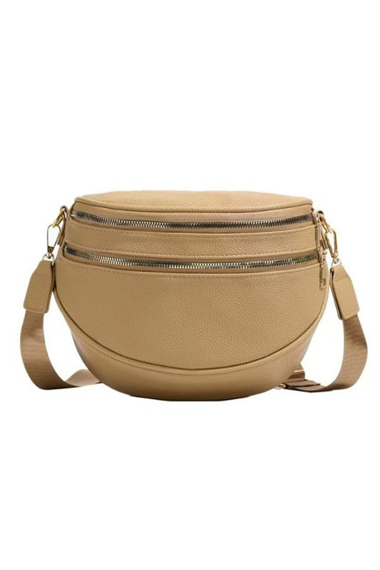 Sabrina Leather Crescent Sling