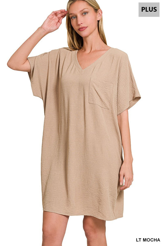 Plus Woven Airflow Dress