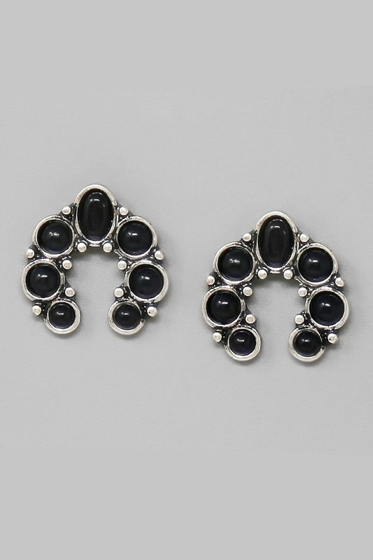 Western Vintage Flower Stud Earrings
