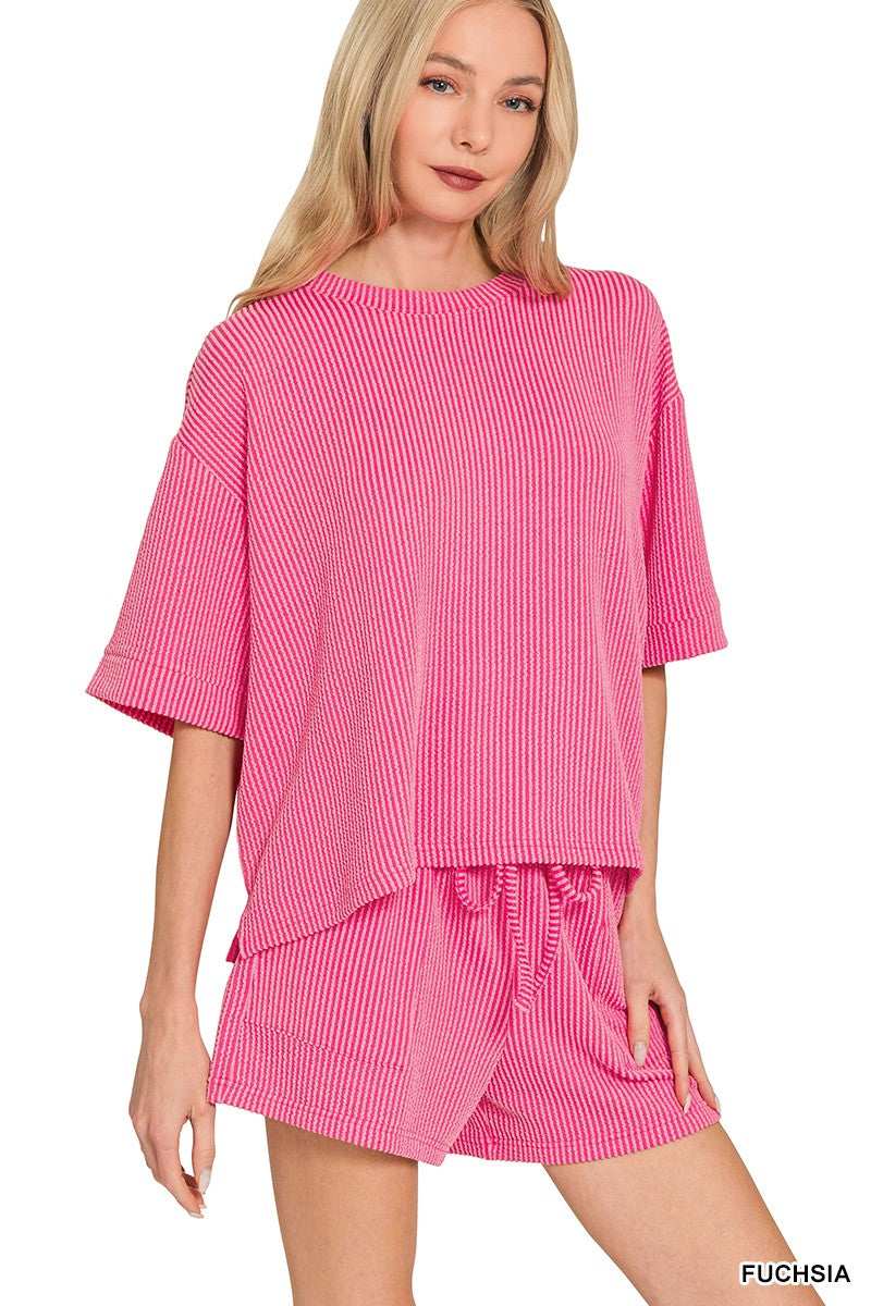 Zenana Ribbed Set