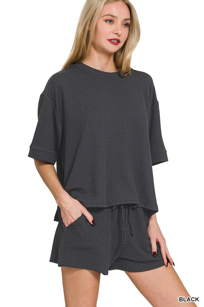 Zenana Ribbed Set