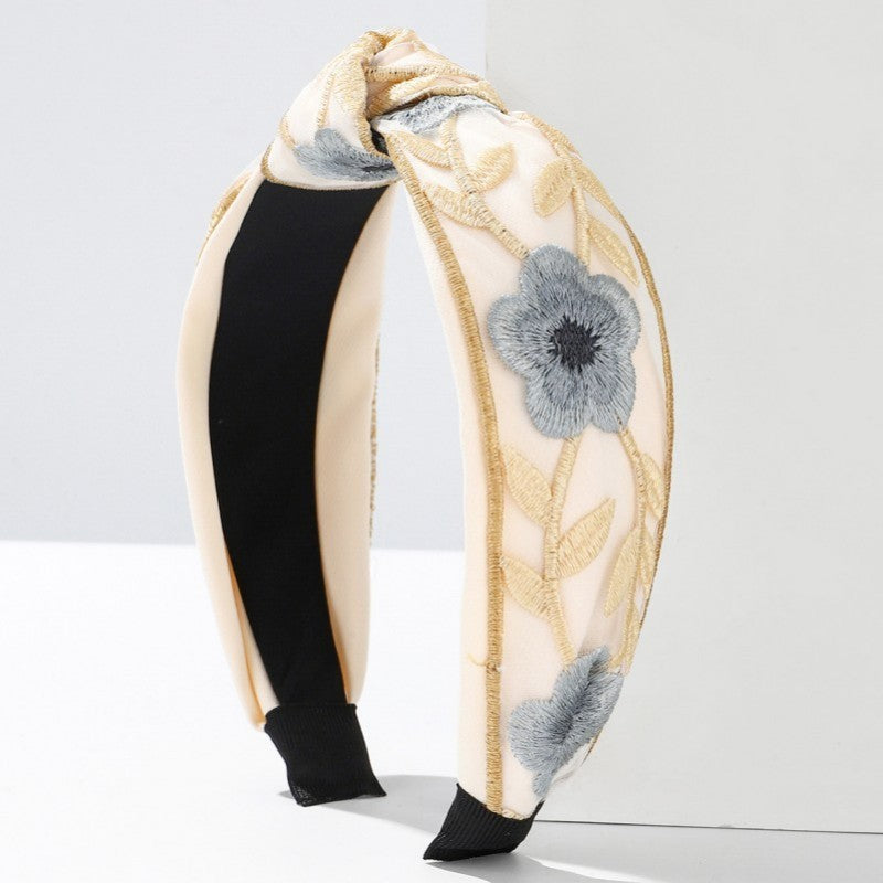 Floral Embroidery Headband