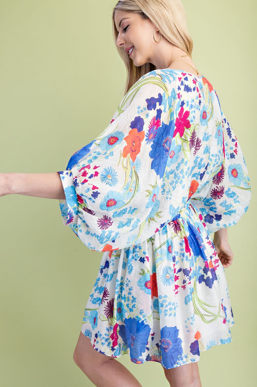 Floral Print Mini Dress